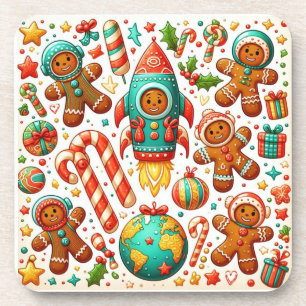 SpaceShuttle Weihnachten Getränkeuntersetzer