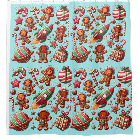 Spaceshuttles Duschvorhang (Vorderseite)