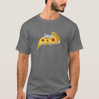 Spacesuit Lay on Pizza Slice, Funny Fast Food A A T-Shirt
