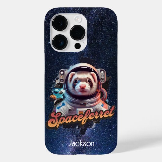 Spacesuit und Sterne Case-Mate iPhone Hülle (Rückseite)