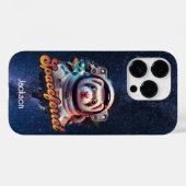 Spacesuit und Sterne Case-Mate iPhone Hülle (Rückseite (Horizontal))