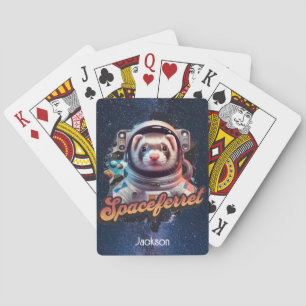 Spacesuit und Sterne Spielkarten