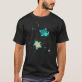 Spaceurtles retro T-Shirt (Vorderseite)