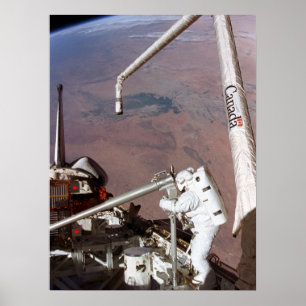 Spacewalk an Bord Space Shuttle Columbia (STS-87) Poster