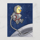 Spacewalk Chickie Postkarte (Vorderseite)