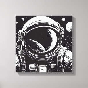 SPACEWALK-EVA 3 LEINWANDDRUCK