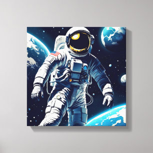 SPACEWALK-EVA 4 LEINWANDDRUCK