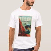 SpaceX-Mars Olympus Mons Tourism Poster T-Shirt (Vorderseite)