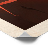 SpaceX Mars Olympus Mons Tourismus Poster (Ecke)