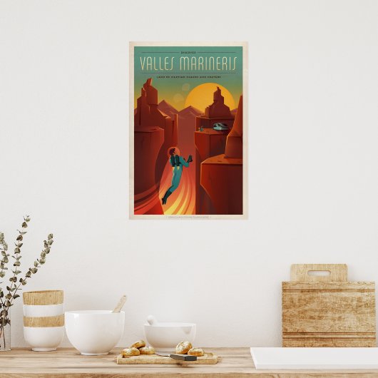 SpaceX Mars tourism Plakat/VM Poster (Küche)