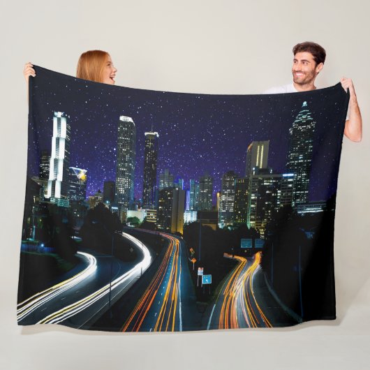 Spacey Atlanta Fleecedecke (Beispiel)