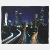 Spacey Atlanta Fleecedecke (Vorderseite (Horizontal))