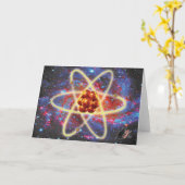 Spacey Atomic Greeting Card Karte (Gelbe Blume)
