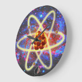 Spacey Atomic Große Wanduhr (Winkel)