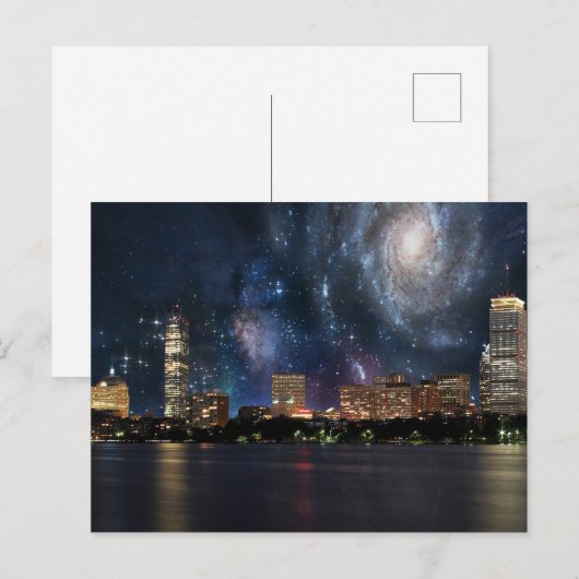 Spacey Boston Postkarte (Vorne/Hinten)