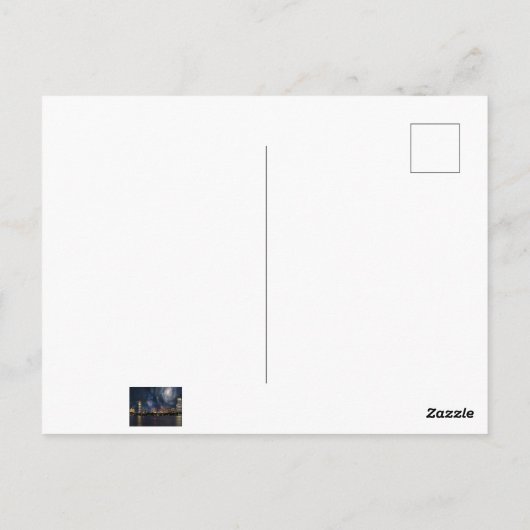 Spacey Boston Postkarte (Rückseite)