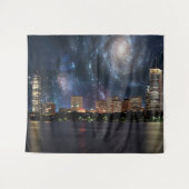 Spacey Boston Wandteppich (Vorderseite (Horizontal))