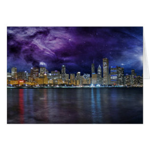 Spacey Chicago Skyline