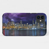 Spacey Chicago Skyline Case-Mate iPhone Hülle (Rückseite (Horizontal))