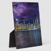 Spacey Chicago Skyline Fotoplatte (Seite)