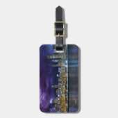 Spacey Chicago Skyline Gepäckanhänger (Vorderseite vertikal)