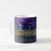 Spacey Chicago Skyline Kaffeetasse (Vorderseite Links)