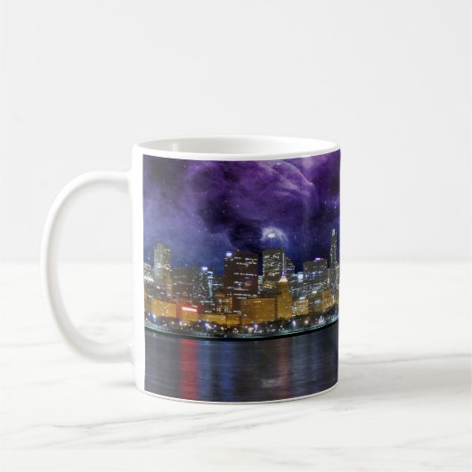 Spacey Chicago Skyline Kaffeetasse (Links)