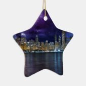 Spacey Chicago Skyline Keramik Ornament (Rechts)