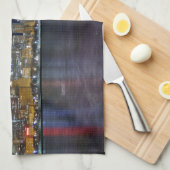 Spacey Chicago Skyline Küchentuch (Viertel Falte)