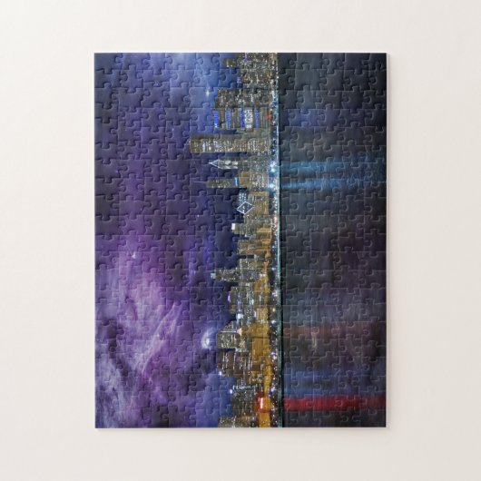 Spacey Chicago Skyline Puzzle (Vertikal)