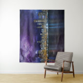 Spacey Chicago Skyline Wandteppich (Beispiel)