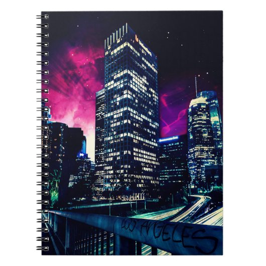 Spacey Los Angeles Notizblock (Vorderseite)