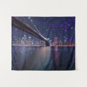 Spacey Manhattan Skyline Wandteppich (Vorderseite (Horizontal))