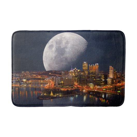 Spacey Pittsburgh Badematte (Vorderseite)