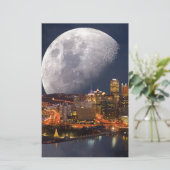 Spacey Pittsburgh Briefpapier (Stehend Vorderseite)