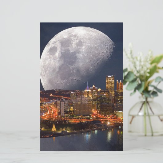 Spacey Pittsburgh Briefpapier (Stehend Vorderseite)