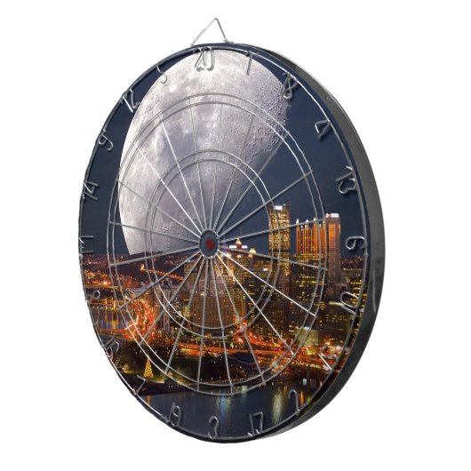 Spacey Pittsburgh Dartscheibe (Vorderseite rechts)