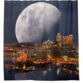 Spacey Pittsburgh Duschvorhang (Vorderseite)