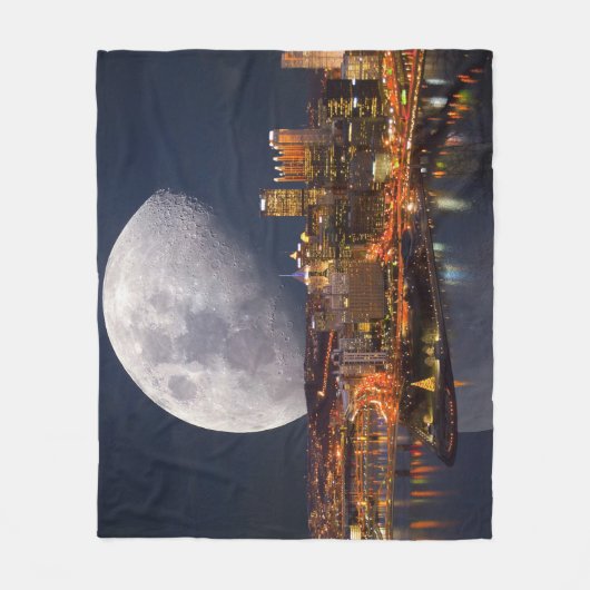 Spacey Pittsburgh Fleecedecke (Vorderseite)