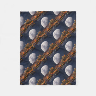 Spacey Pittsburgh Fleecedecke