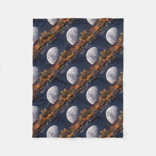 Spacey Pittsburgh Fleecedecke (Vorderseite)