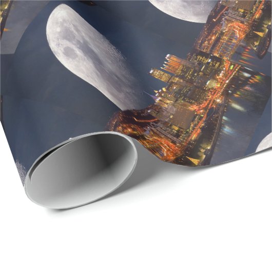 Spacey Pittsburgh Geschenkpapier (Rolleneckpunkt)