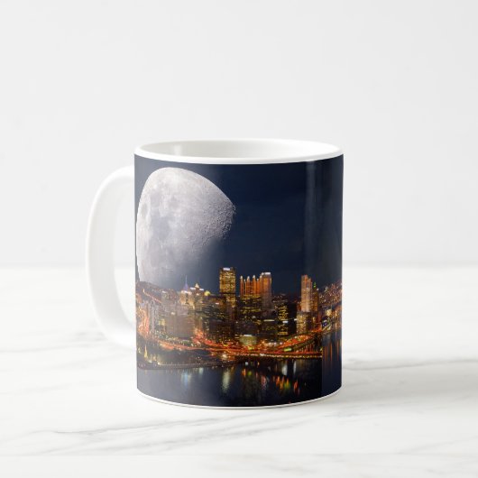 Spacey Pittsburgh Kaffeetasse (Vorderseite Links)
