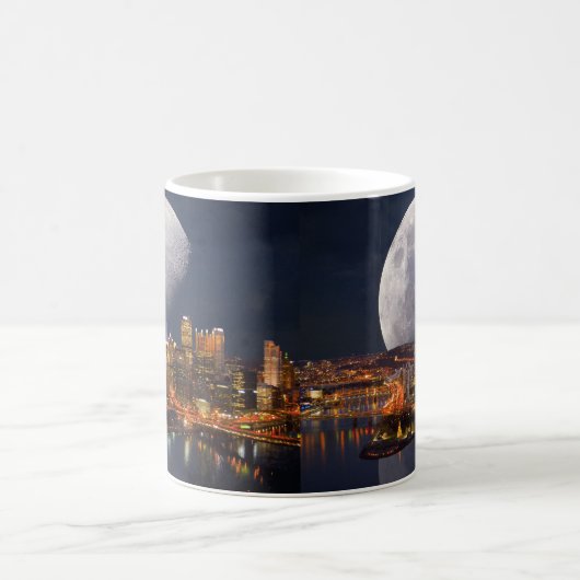 Spacey Pittsburgh Kaffeetasse (Mittel)
