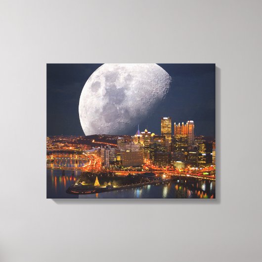 Spacey Pittsburgh Leinwanddruck (Vorderseite)