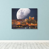 Spacey Pittsburgh Leinwanddruck (Insitu (Holzboden))