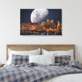Spacey Pittsburgh Leinwanddruck (Insitu (Schlafzimmer))