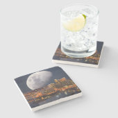 Spacey Pittsburgh Steinuntersetzer (Seitenansicht)