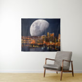 Spacey Pittsburgh Wandteppich (Beispiel (Horizontal))