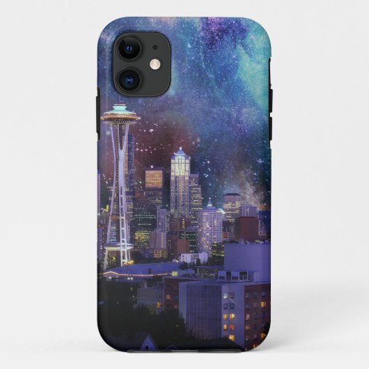 Spacey Seattle Case-Mate iPhone Hülle (Rückseite)